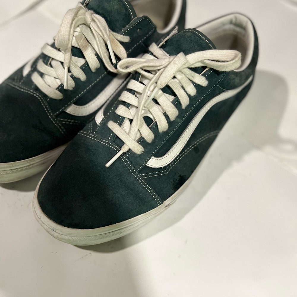 Vans Pig Suede Old Skool (Jungle Green/Snow White)